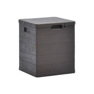 Coffre de rangement vidaXL Boîte de rangement de jardin 90 L Marron - Publicité