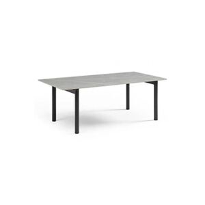 Meubletmoi Table basse 120x60 cm céramique gris marbré pieds droits - ARIZONA 09 - Publicité