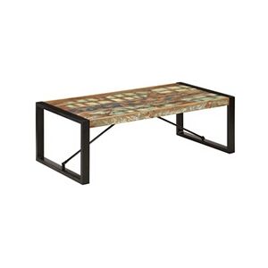 VIDAXL Table basse 120x60x40 cm Bois de récupération solide - Publicité