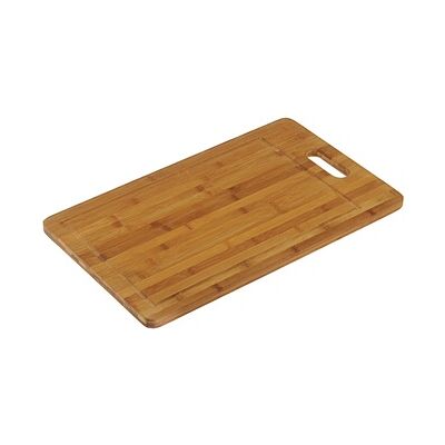 Planche à découper rectangulaire en bambou - 45x27x1.5cm - Publicité Planche à découper rectangulaire en bambou - 45x27x1.5cm - Publicité