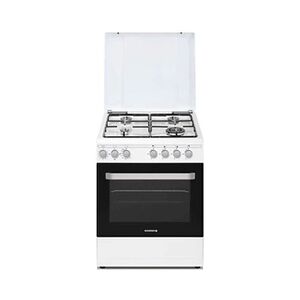 Rosieres RGG663CSW/E - Cuisinière - pose libre - largeur : 59.8 cm - profondeur : 61 cm - hauteur : 86 cm - avec système auto-nettoyant - blanc - Publicité