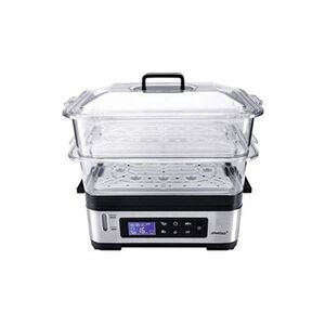 Steba cuiseur vapeur 2 paniers 1200w inox/noir - dg2 - Publicité