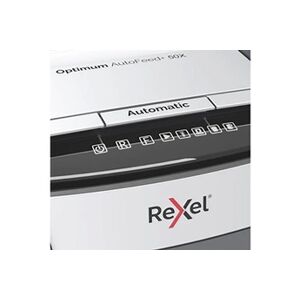 Rexel Optimum AutoFeed+ 50X - Destructeur de documents - coupe croisée - 4 x 28 mm - P-4 - Publicité