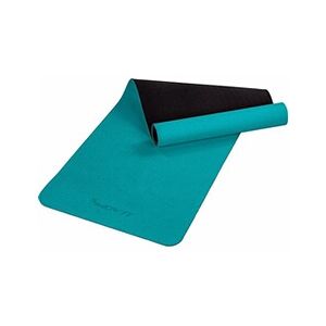 Tapis de sport Movit Tapis de gymnastique TPE, tapis de pilates, tapis d'exercice premium, tapis de yoga, sans substances nocives, 190 x 60 x 0,6 cm, couleur bleu pétrole - Publicité