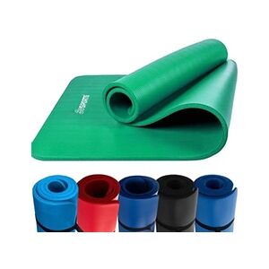 Tapis de sport ScSports  Tapis de Yoga - Epais, 190 x 80 x 1,5 cm, Léger, Antidérapant, avec Sangle de Transport, Vert - Tapis de Fitness, Pilates, Gymnastique, Exercice, - Publicité