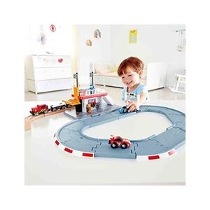 Hape Circuit de course voiture bois - Publicité