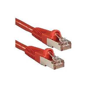 Câbles réseau LINDY - Cordon de raccordement - RJ-45 (M) pour RJ-45 (M) - 3 m - SFTP, PiMF - CAT 6a - sans halogène, moulé, sans crochet - rouge - Publicité