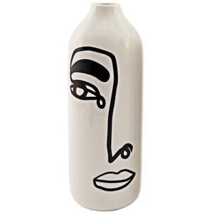 Vase en dolomite motif visage 22 x 8 cm Modèle 2 - Publicité