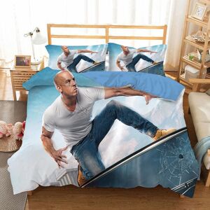 Fast And Furious Parure De Couette 3d Imprimé - 1 Housse De Couette 175 X 215 Cm + 2 Taies D'oreiller 51 X 66 Cm - Publicité