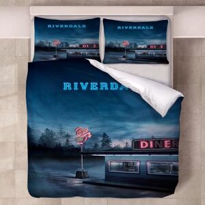 Riverdale Parure De Couette 3d Imprimé - 1 Housse De Couette 175 X 215 Cm + 2 Taies D'oreiller 51 X 66 Cm - Publicité