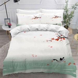 Housse De Couette X Patron De Prune D Motif Pi¿¿Ces Parure De Lit Personne Enfant Ado Fille Gar?On Ultra Doux Microfibre Housse De Couette Sty - Publicité