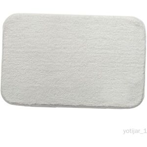 Tapis De Salle De Bain Shaggy Tapis De Bain Antidérapants Tapis De Douche Au Sol Tapis De Bain Absorbant L'eau Tapis De Porte Tapis De Bain Pour Blanc 60x90cm - Publicité