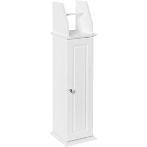 SoBuy Support Papier Toilette Armoire Toilettes Porte Brosse WC sur Pied en Bois –Blanc, BZR53-W - Publicité