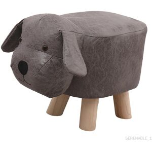 Repose-Pieds En Forme D'animal, Mignon Pouf, Chaise Pour Chevet, Bureau, Chien Noir - Publicité