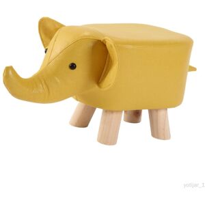 Repose-Pieds En Forme D'animal, Repose-Pieds En Forme D'éléphant, Tabouret À Langer Mignon, Pouf, Chaise Pour Chambre À Coucher Intérieure, Entrée, Jaune - Publicité