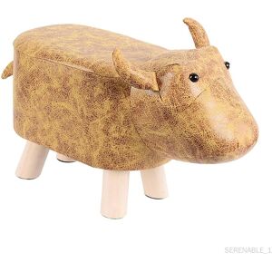 Repose-Pieds En Forme D'animal, Coussinets Inférieurs Silencieux, Siège Rembourré, Pouf, Pouf Rembourré Pour Chevet, Salle De Jeux, Entrée Jaune - Publicité