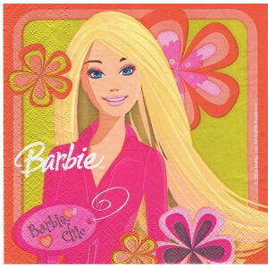 SERVIETTES EN PAPIER "BARBIE CHIC" LOT DE 2 - Publicité