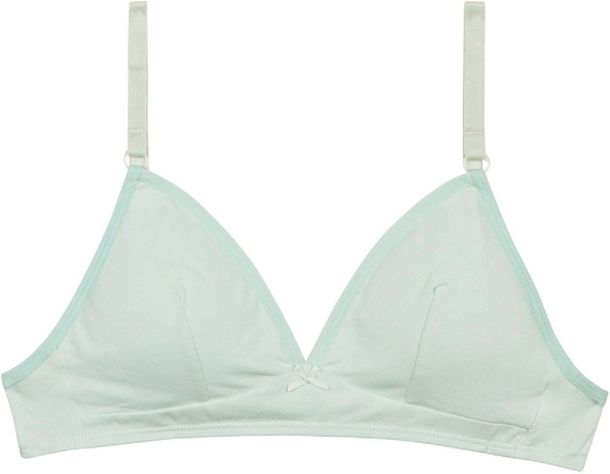 DIM Soutien-gorge triangle sans armature en coton bio Bleu Pastel Skin Care AQL PASTEL BLUE 80A