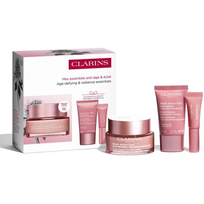 Coffret Anti-Age Multi Active - 2 Produits + Crème Multi Active-50ml CLARINS - Publicité Coffret Anti-Age Multi Active - 2 Produits + Crème Multi Active-50ml CLARINS - Publicité