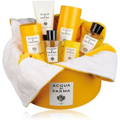 Coffret Colonia - 5 Produits + Eau de Cologne-180ml ACQUA DI PARMA - Publicité Coffret Colonia - 5 Produits + Eau de Cologne-180ml ACQUA DI PARMA - Publicité