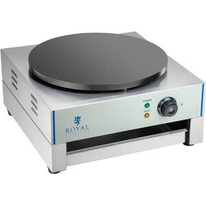 Royal Catering Crepiere electrique simple avec tiroir - 40 cm - 3 000 W RCEC-3000-E