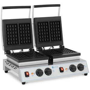 Royal Catering Gaufrier double - Gaufres belges - 2 x 1,500 W RC-WMDS01