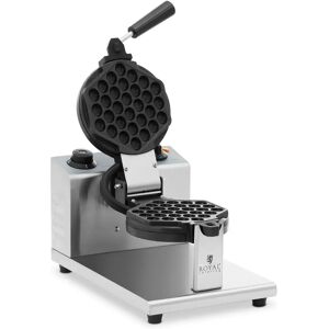 Gaufrier professionnel - Rond - 1 gaufre a bulles - 1200 W - Royal Catering RCWM-1200-R2