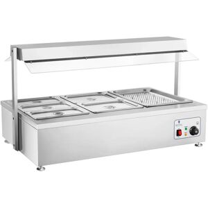 Royal Catering Bain Marie - 6 bacs GN - avec compartiment pour viande RCBM-6D