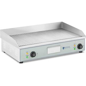 Plancha electrique professionnelle - Double - 400 x 730 mm - Royal Catering - 2 x 2 200 W RCEG-73R