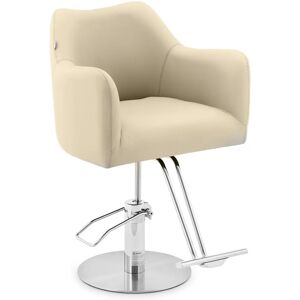 physa Fauteuil de coiffeur avec repose-pieds - 880 - 1030 mm - 200 kg - Beige, Argent PHYSA TILBURY BEIGE