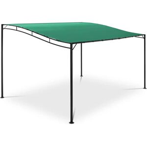 Uniprodo Pergola inclinee vert fonce - 3 x 4 m UNI_GAZEBO_3X4G