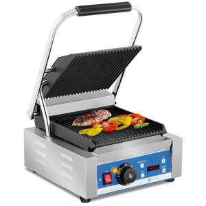 Royal Catering Machine a panini - Striee - Minuterie - 1 800 W RCKG-2200-GY