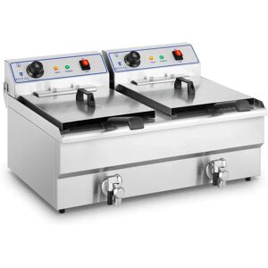 Royal Catering Friteuse electrique - 2 x 16 litres - 400 volts RCSF 16DTH