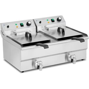 Friteuse electrique - 2 x 16 l - Royal Catering - 230 V RCPSF 26ETH