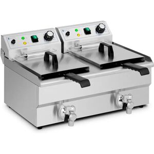 Friteuse electrique - 2 x 11 l - Royal Catering - 230 V RCPSF 18ETH