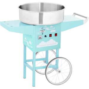 Royal Catering Machine a barbe a papa avec chariot - 52 cm - 1200 W - turquoise RCZK-1200-BG