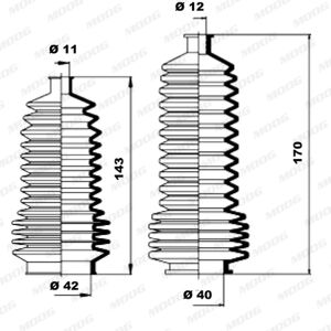 Soufflet De Direction Moog K150157