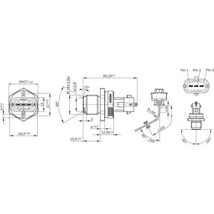 Capteur De Pression Carburant Bosch 0 281 002 907