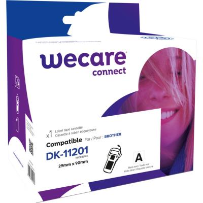 Ruban compatible Wecare DK11201 Brother - K20824OW - Rouleau 29 mm x 90 mm - Noir sur Blanc - Publicité Ruban compatible Wecare DK11201 Brother - K20824OW - Rouleau 29 mm x 90 mm - Noir sur Blanc - Publicité