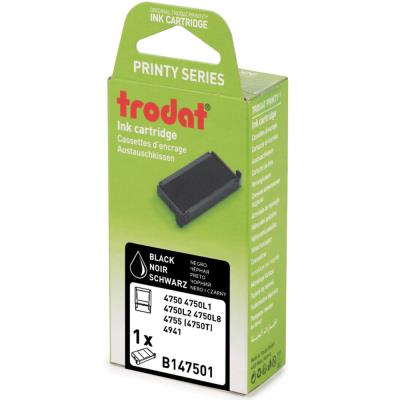 Cassette d'encre de rechange pour Tampons Trodat Printy 4750 - Noir - Publicité Cassette d'encre de rechange pour Tampons Trodat Printy 4750 - Noir - Publicité