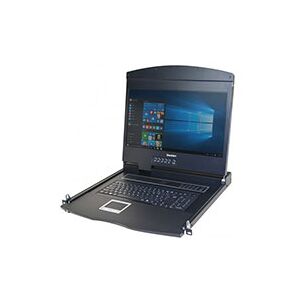 Dexlan console LCD courte 19" VGA/USB/PS2 pour baie 600mm - Publicité