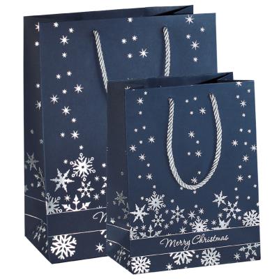 sigel Sac cadeau de Noël 'Silver Snowflakes', grand - Publicité sigel Sac cadeau de Noël 'Silver Snowflakes', grand - Publicité