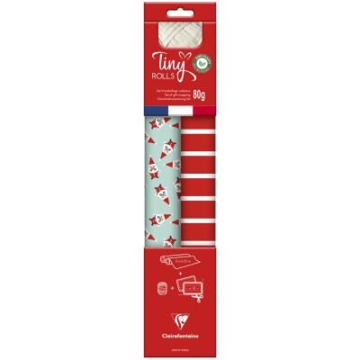 Clairefontaine Set de papiers cadeau de Noël 'Tiny Rolls' - Publicité Clairefontaine Set de papiers cadeau de Noël 'Tiny Rolls' - Publicité