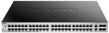 D-Link DGS 3130-54PS - Commutateur - L3 Lite - Géré - 48 x 10/100/1000 (PoE) + 2 x 10 Gigabit Ethernet + 4 x 10 Gigabit SFP+ (370 W)