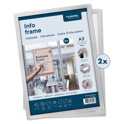 Cadre Magnétique Rouge Europel - Présentoir A3 - Publicité Cadre Magnétique Rouge Europel - Présentoir A3 - Publicité
