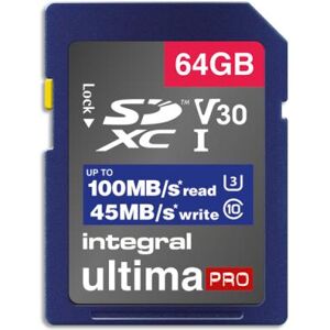 Carte SDXC INSDX64G-100V30 Integral - 64Go - 4K - Publicité