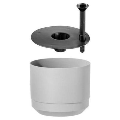 Pot de Fleur Paulina Blanc / Noir ORTHEX - Arrosage à long terme - 20cm - Publicité Pot de Fleur Paulina Blanc / Noir ORTHEX - Arrosage à long terme - 20cm - Publicité
