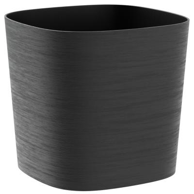 Pot de jardin en plastique recyclé gris Teraplast - 24x24cm, Auto-arrosant - Publicité Pot de jardin en plastique recyclé gris Teraplast - 24x24cm, Auto-arrosant - Publicité
