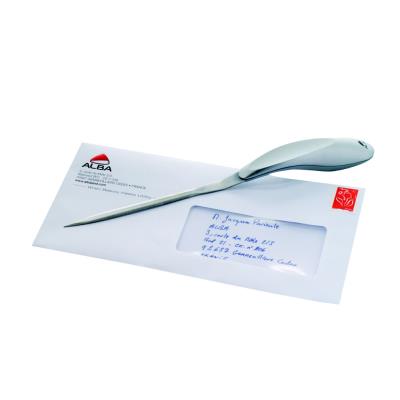 Alba Ouvre lettre gris métal avec prise en main coudée référence : Oulcutm - Publicité Alba Ouvre lettre gris métal avec prise en main coudée référence : Oulcutm - Publicité