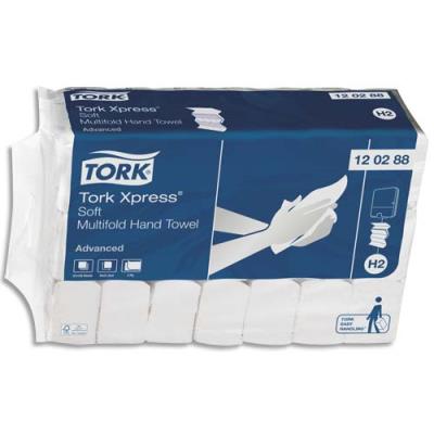 Essuie-mains Tork Advanced Soft - 120288 - 2 plis en M - 34 x 21,2 cm - colis de 21 paquets de 136 - pour TORK H2 - Publicité Essuie-mains Tork Advanced Soft - 120288 - 2 plis en M - 34 x 21,2 cm - colis de 21 paquets de 136 - pour TORK H2 - Publicité
